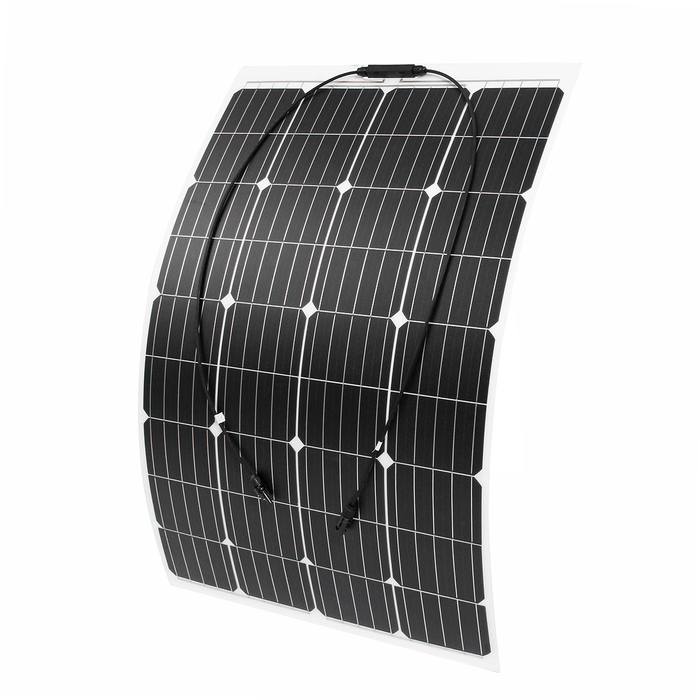 120W 18V Monocrystalline Silicon Semi-Flexible Solar Panel for Car Boat Battery Charge with 30A Solar Controller