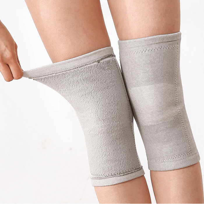 KALOAD 1 Pair Spandex Thicken Breathable Warm Knee Pad Winter Thermal Wool Brace Fitness Protector