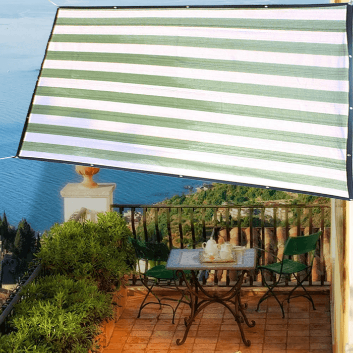 2X3M 100GSM HDPE Rectangle Sun Shade Sail Anti-Uv Outdoor Patio Garden Tent Sunshade Net with 5M Rope