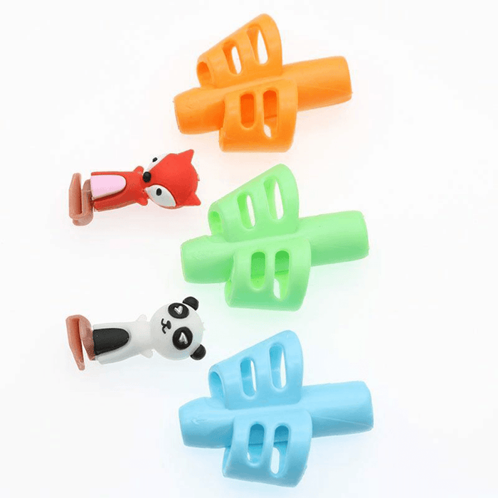 Two-Finger Grip Silicone Baby 3Pcs Learning Writing Tool Writing Pencil