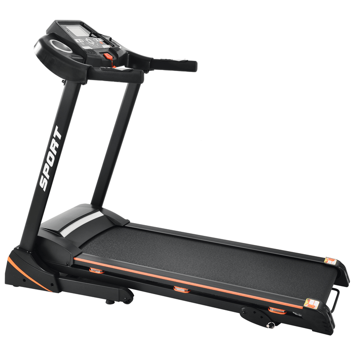 [USA Direct] 14.8Km/H 3.5HP Folding Treadmill 12 Programs Electric Running Machine Fitness Gym Home Max Load 330Lbs US Plug