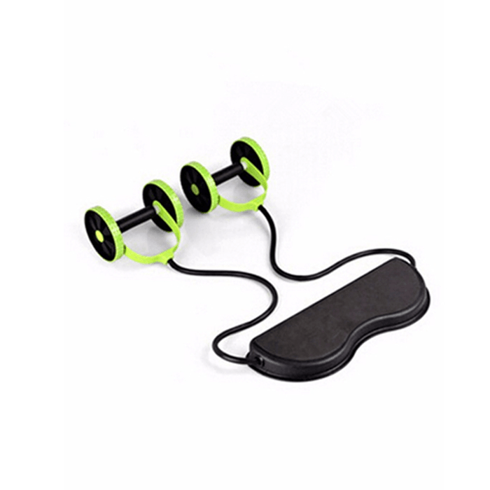 Abs Exercise Wheels Roller Stretch Elastic Abdominal Pull Rope Abdominal Muscle Trainer Home Fitness Equipment