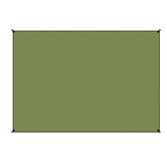 210D Oxford Fabric Army Green Moisture-Proof Tent Shelter Folding Awning Tarp Hammock Rain Sunshade Picnic Mat Outdoor Camping Trave