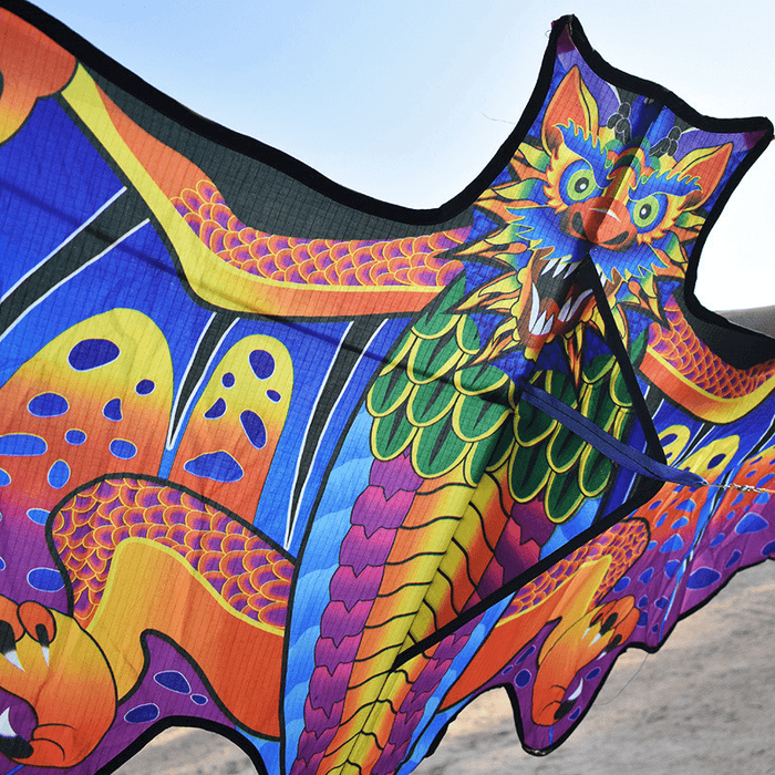 160*260Cm 3D Large Dragon Kite Kids Adult Sports Beach Fly Toys Nylon Kite Gift Outdoor Hiking with 100M Kite Line