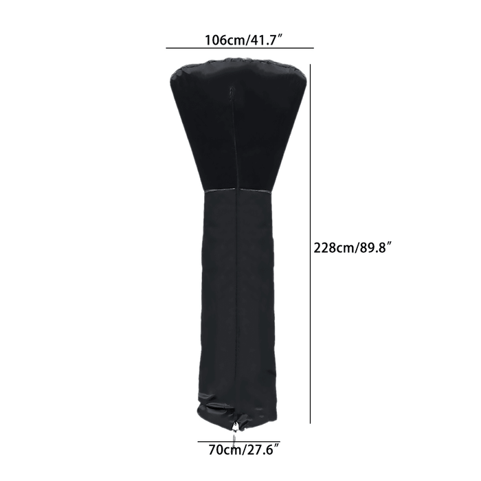 Outdoor Garden Patio Heater Dust Protective Cover Waterproof Furniture Protector Winter Heater Cover 210D Oxford Cloth