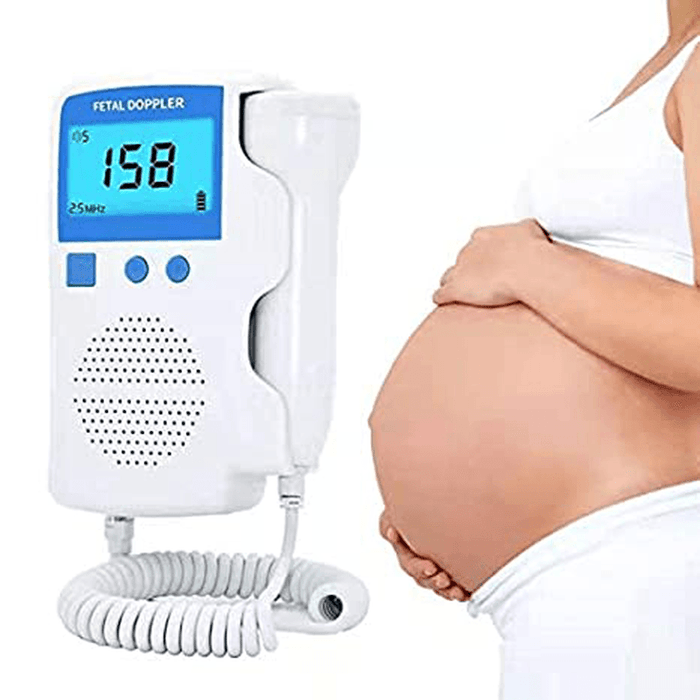 Doppler Fetal Heart Rate Monitor Baby Heartbeat Detector Health Prenatal Probe Intelligent Dynamic Monitoringor for Pregnɑncy Gifts for First Time Moms