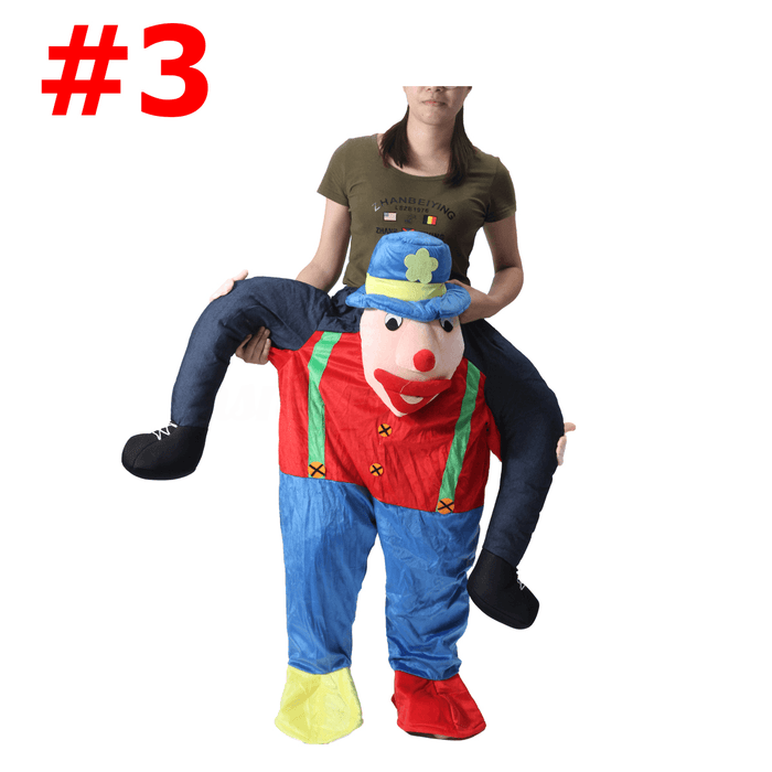 Hallowen Christmas Shoulder Carry Me Buddy Ride on a Shoulder Piggy Back Piggy Ride-On Fancy Dress Adult Party Costume Outfit
