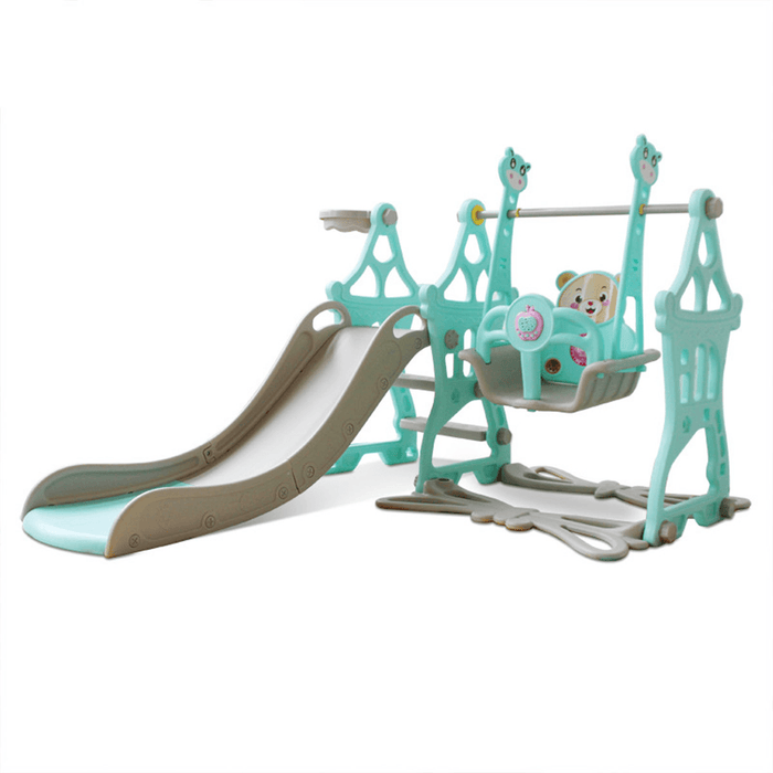 3-In-1 Kid Playset Slide and Swing Set for Toddlers Baby Climbing Freestanding Slides Playset Indoor Outdoor Playground for Kids