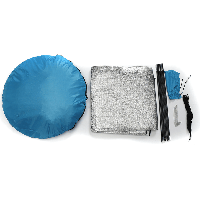 3-4 Person Automatic Camping Tent Portable Waterproof Sunshade Canopy Beach Travel with Moisture-Proof Mat