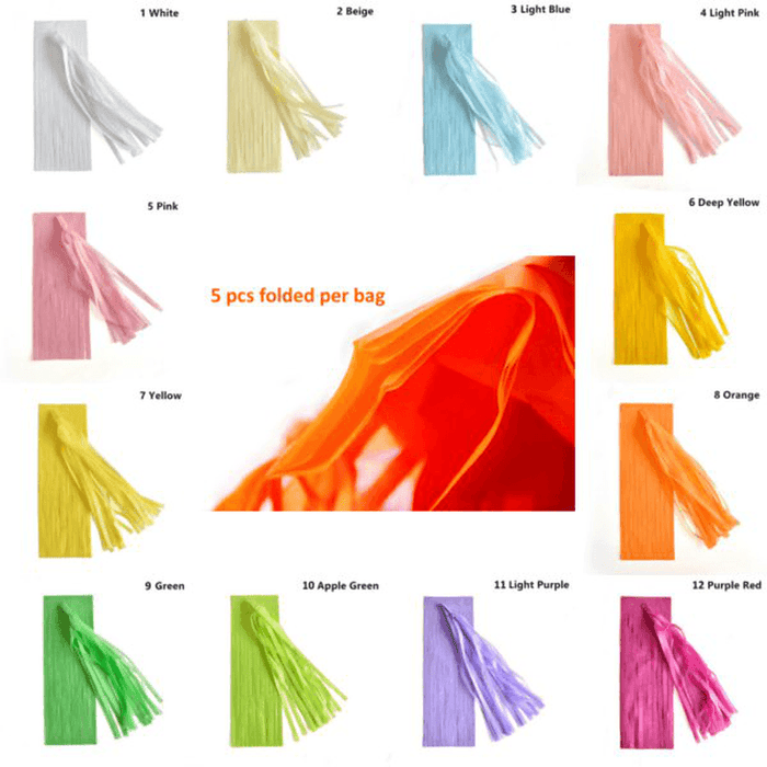 14 Inch Tissue Paper Tassel Garland Birthdays Party Decorations Event Gift Pack Balloon Accessoriess