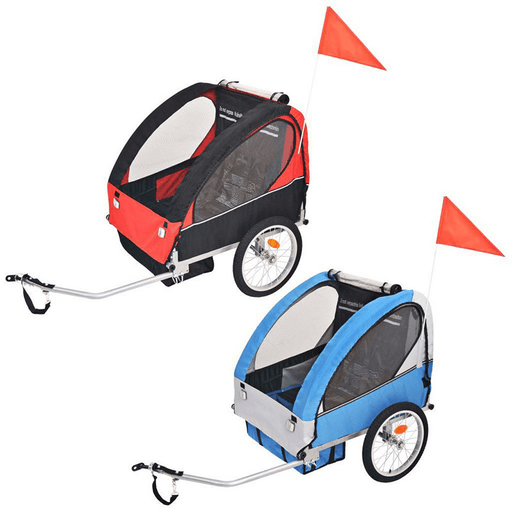 BIKIGHT 2-In-1 Children'S Bicycle Trailer Push Car Foldable Light Outdoor Travel Children Baby Car Children'S Gifts