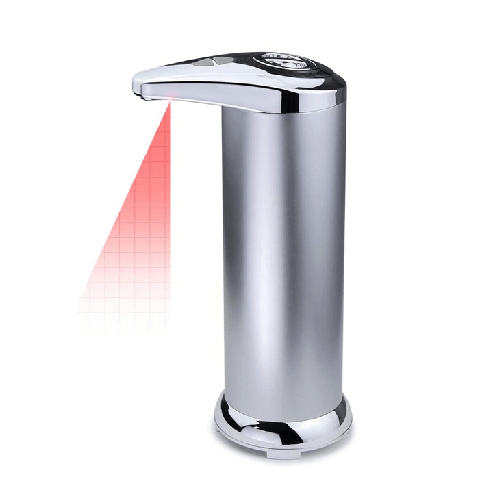 SD01 Automatic Soap Dispenser Touchless Activated Infrared Motion Sensor Stainless Steel Liquid Hands-Free Soap Pump with Waterproof Base