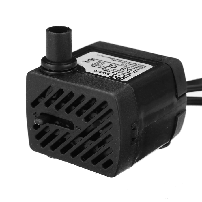 3/4/10/16W Illuminated Small Water Pump Fish Tank Submersible Pump with Colorful Lamp for Aquarium Fountain Garden Pond