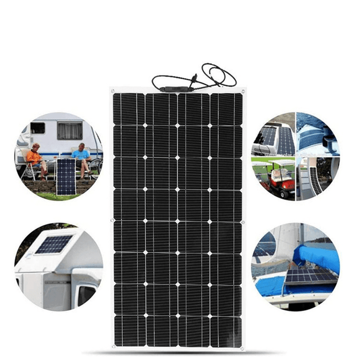 18V 100W ETFE Sunpower Flexible Solar Panel Monocrystalline Silicon Laminated Solar Panel 1050*540Mm