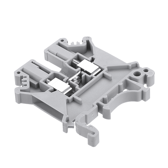 50Pcs UK2.5B/UK3N/UK5N Guide Rail Terminal Block 0.2-2.5M㎡ 32A 800V Connector Terminal