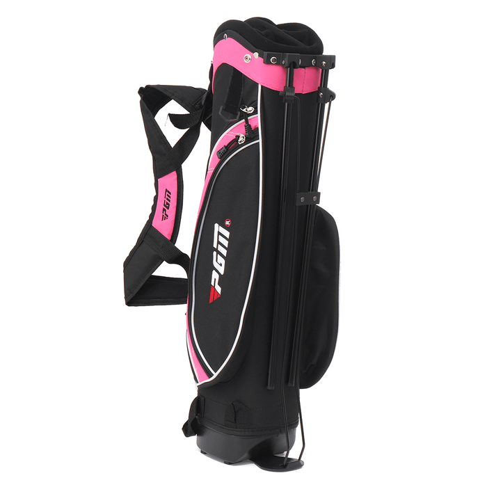 Children'S Golf Bag Golf Support Ultra Light Stand Portable Large Capacity Double Shoulder Strap for Boy Girl 3-12 Years Old