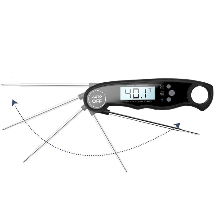 3-4S Quick Response Digital Electronic Thermometer with Waterproof Probe Food Thermometer for BBQ Grill Kitchen Cooking