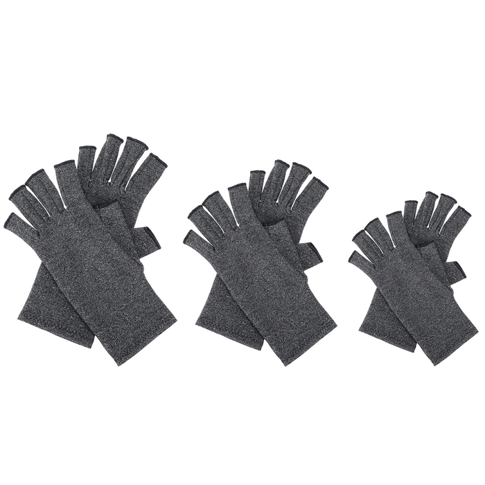 Anti Slip Compression Arthritis Gloves for Arthritis Pain Relief Rheumatoid Osteoarthritis and Carpal Tunnel Fingerless Gloves for Typing and Daily Work