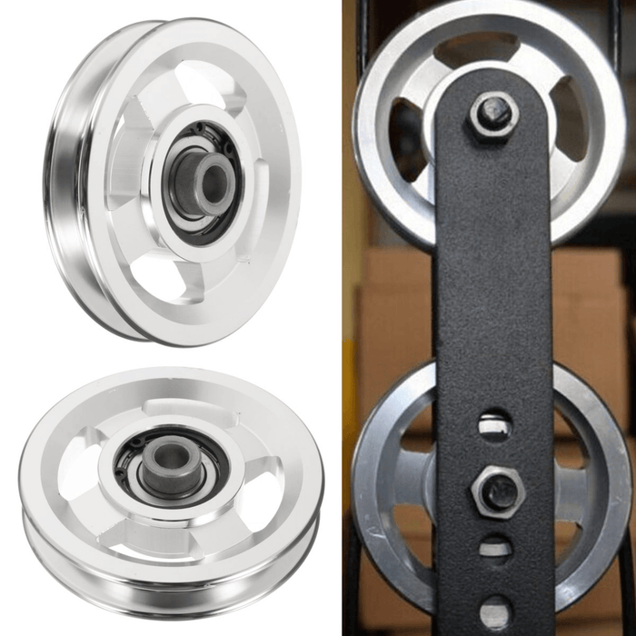 73/95/110/114Mm Aluminum Alloy Bearing Pulley Wheels Gym Fitness Equipment Parts Accessories