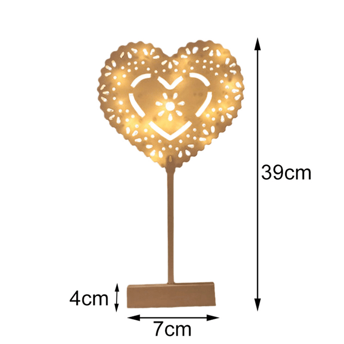 Christmas LED Wooden Table Mini Night Light Desk Lamp Wedding Bedroom Christmas Decor Gifts