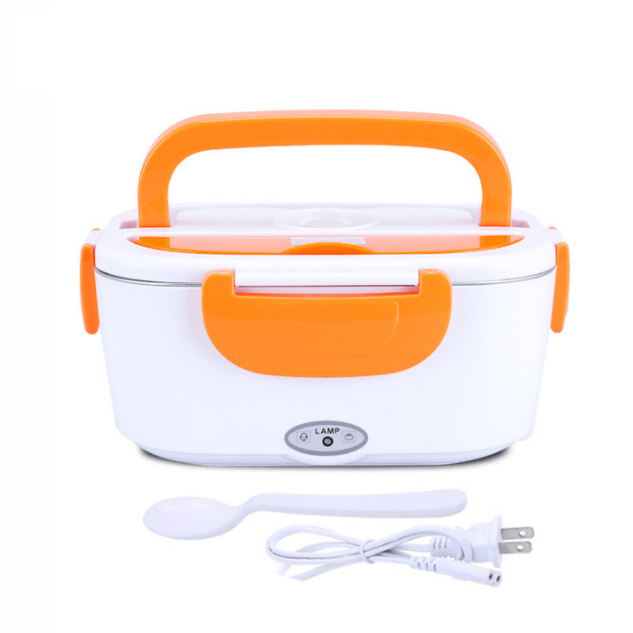 1.5L Electric Lunch Box Car Plug-In Heating Insulated Food Warmer Container Outdoor Travel