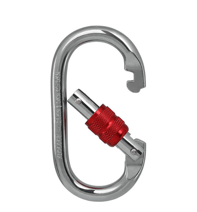 XINDA Outdoor Safety Buckle O Shape Aluminum Master Lock Rock Climbing Buckle Equipment