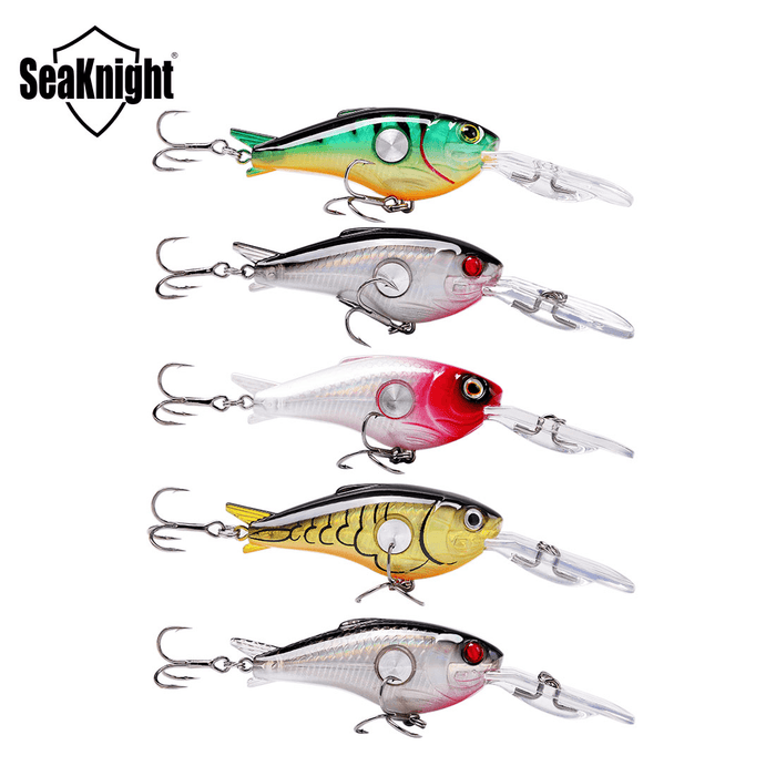 Seaknight SK003 1PCS Fishing Lures Floating 1.8M-3.9M 55Mm 10G Crank Artificial Hard Fishing Bait