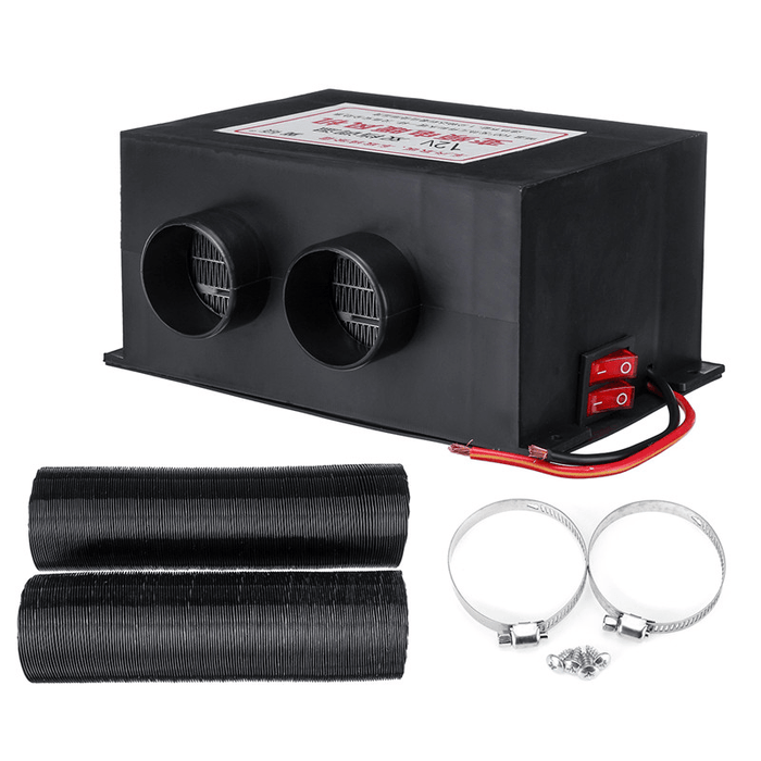 12V/24V Car Truck Heater 500W Quiet Heating Fan Warmer Windscreen Defroster Demister