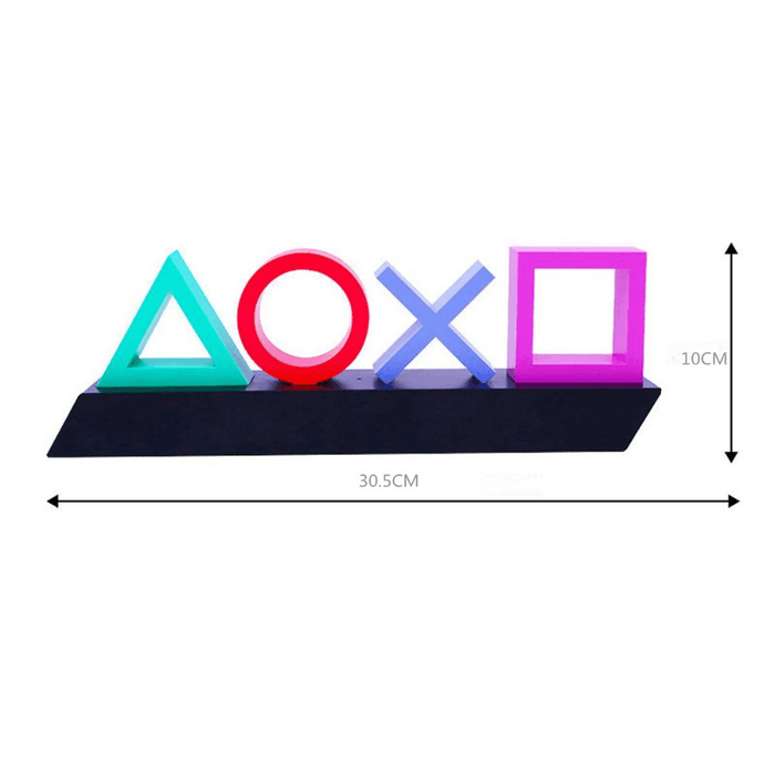 USB Neon Light Game Icon Lamp Voice Control Dimmable Bar Club KTV Wall Bar Atmosphere Decorative Commercial Lighting for PS4