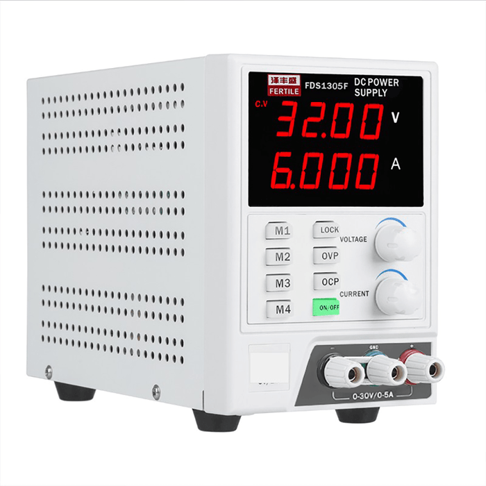 FERTILE FDS1305F Programmable 110V/220V 30V 5A DC Power Supply Variable Adjustable High Precision 4 Digits Display Switching Regulated Power Supply