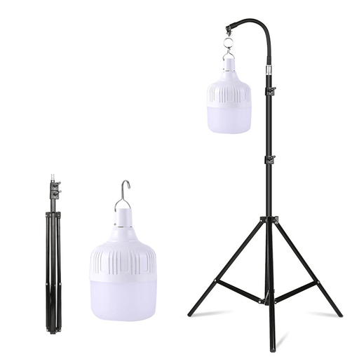 XANES® 150W Cool White LED Floor Lamp with 2.1M Adjustable Lamp Bracket Rotatable Emergency Fishing Camping Standing Light