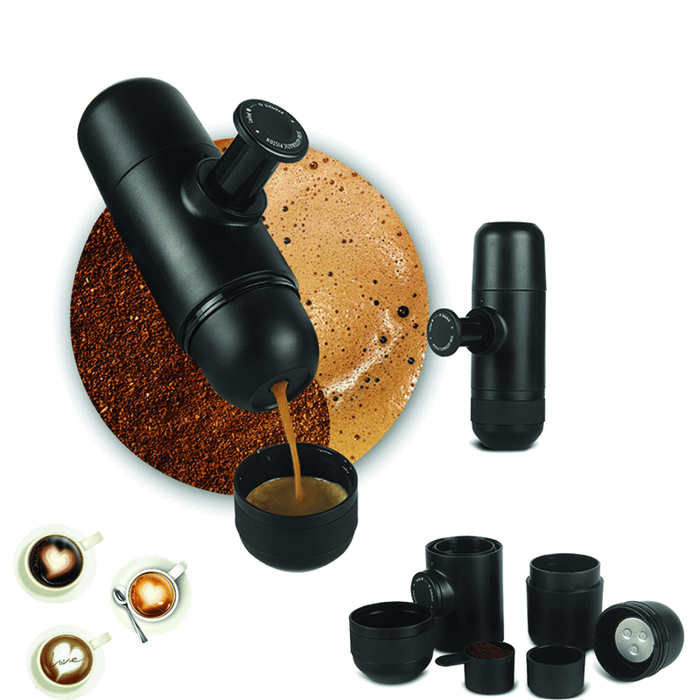 KC-COFF20 Portable Manual Coffee Maker Hand Espresso Maker Mini Coffee Machine Coffee Pot Outd