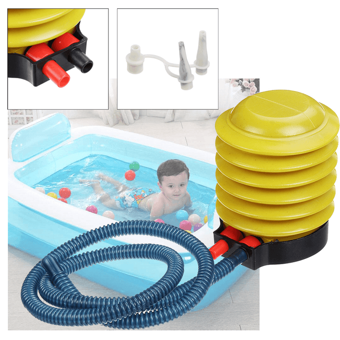 Big Port 4 Inch Plastic Manual Air Pump Inflatable Bed Pump Swimming Pool Swimming Ring Inflator Pump