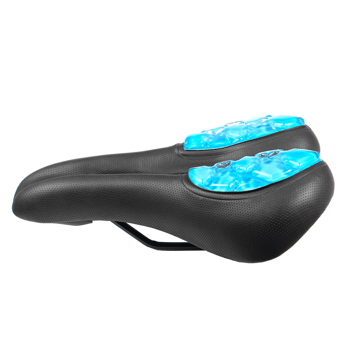 BIKIGHT Silicone Waterproof Breathable Double Spring Shock Absorption Bike Saddles Universal Bicycle Mountain Bike Electric Scooter Bike Seat