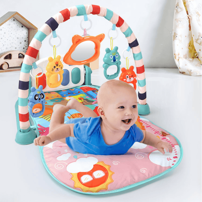 Baby Musical Fitness Play Mat Piano Keyboard Gym Carpet Educational Toys for 0-24