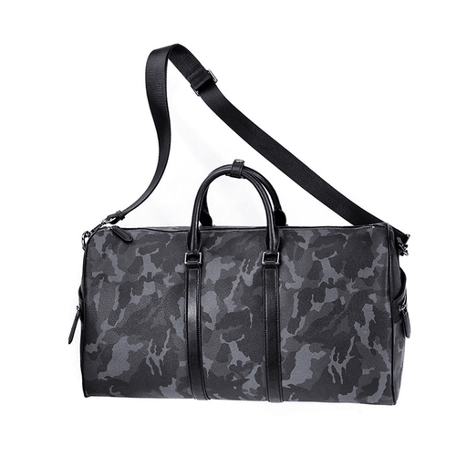 VLLICON 35L Large Capacity Sports Gym Fitness Handbag Outdoor Travel Leather Handbag Camouflage Shoulder Bag