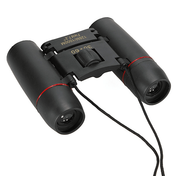 Moge 30X60 Folding Binocular HD Red Coated Film Lens Telescope Low Light Level Night Vision 126M/1000M