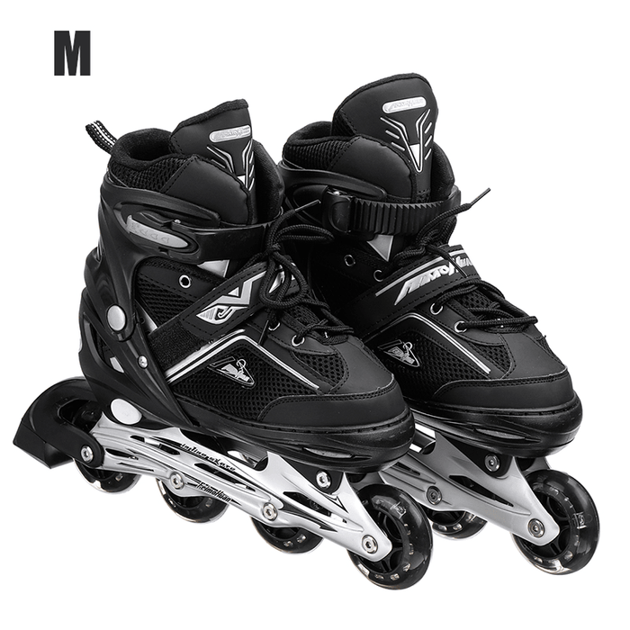 4 Size Adjustable Safe＆Durable Inline Skates for Kids and Adults Outdoor Blades Roller Skates with Full Light up LED Wheels Boys Girls Gifts
