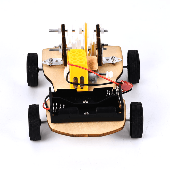 DIY Vehicle Model Model of Vehicle with Speed Change of Belt Wheel Intelligence Building Blocks Toys