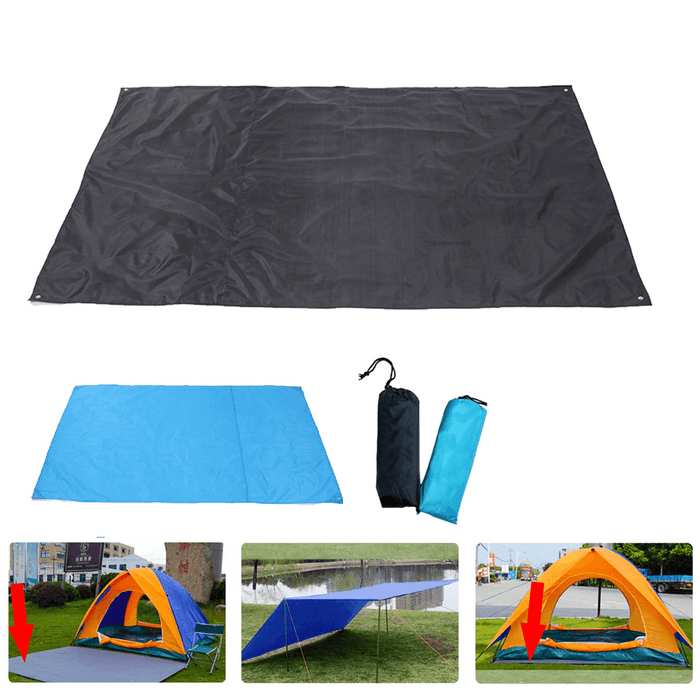 2.1X2M Multifunction Sunshade Awning Hammock Top Tent Camping Picnic Mat Outdoor Shelter