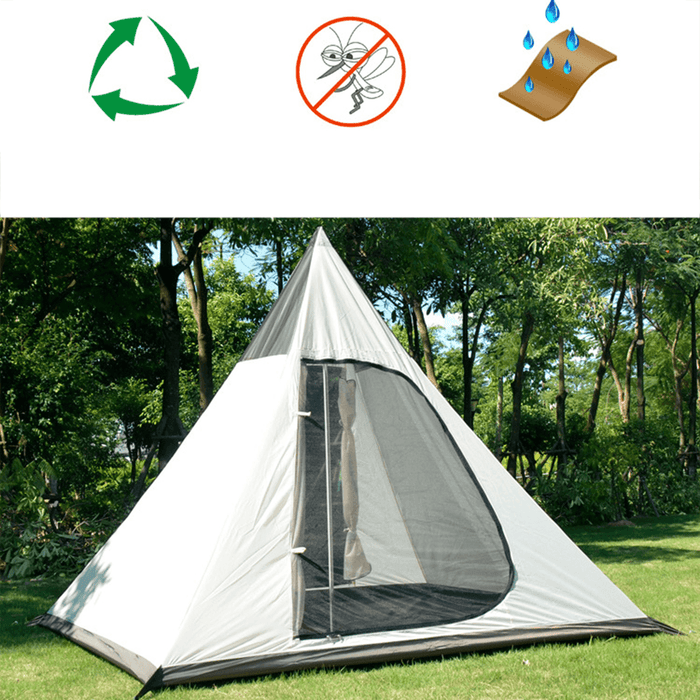 Outdoor Tents for Camping 4-Persons Camping Tent Waterproof Family Tent Indian Style Pyramid Tipi Camping Tent