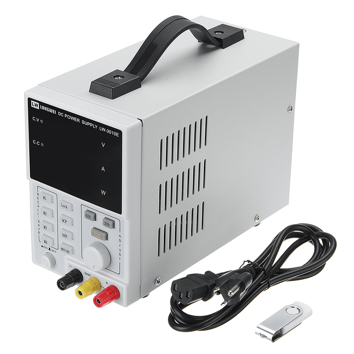 Longwei 3010E 110V/220V 30V 10A Switching Regulated Adjustable Dc Power Supply Linear Power Supply Digital Regulated Lab Grade