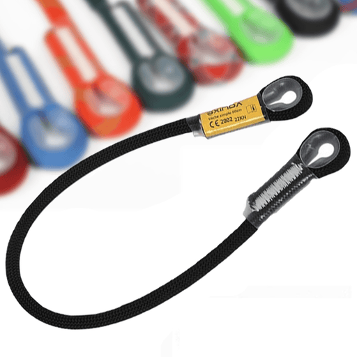Outdoor Camping Hiking Safety Rope Rock Climbing Mountaineering Sling Loop Rope Life Rope-Black 60/100/120/150/200Cm