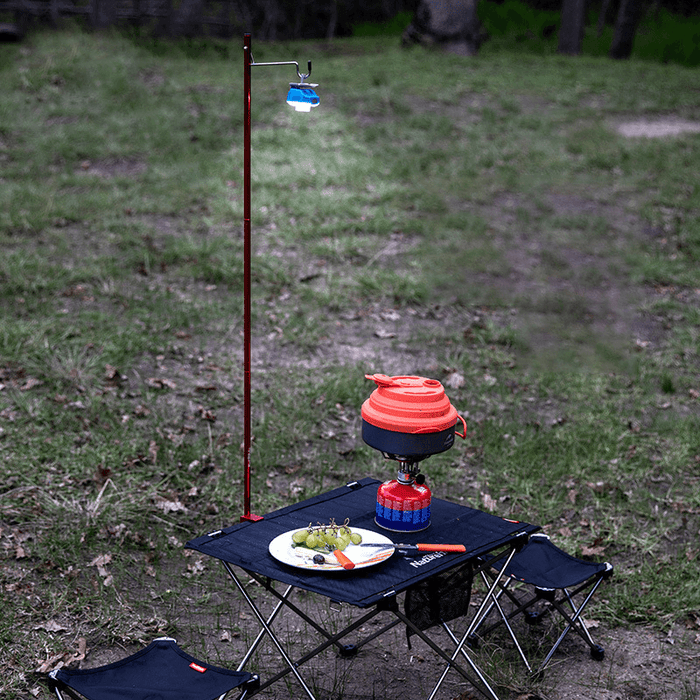 Naturehike Outdoor Portable Folding Lamp Pole Aluminum Alloy Camping Tent Lantern Fixing Stand Light Holder