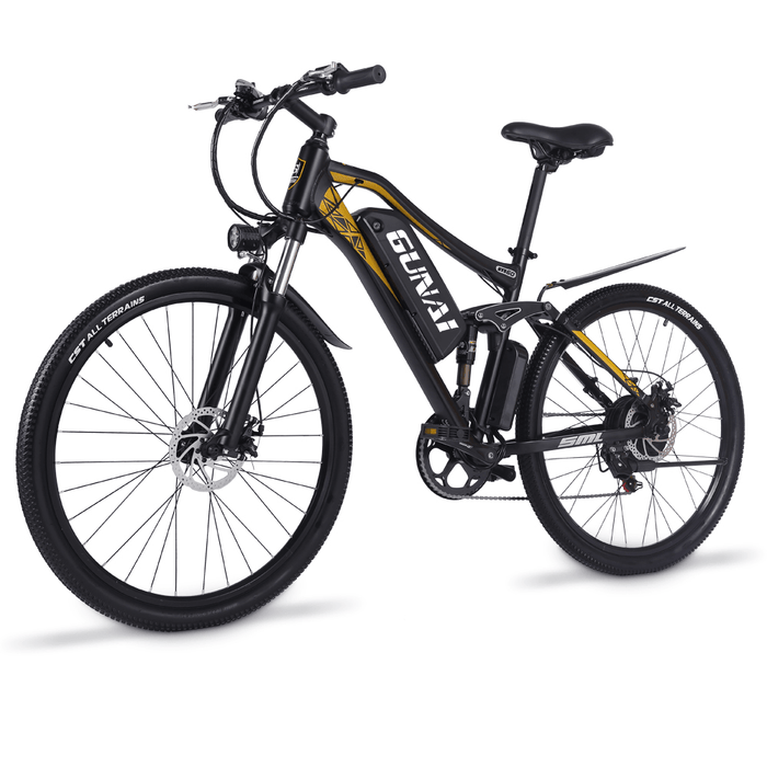 [EU DIRECT] GUNAI MX60 500W 48V 15Ah 27.5 Inch Electric Bicycle 40Km/H Max Speed 80Km Mileage 150Kg Max Load