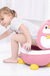 Children Potty Penguin Shape Spatterproof Urine Portable Toilet Freely Adjustable Height for Kid Care