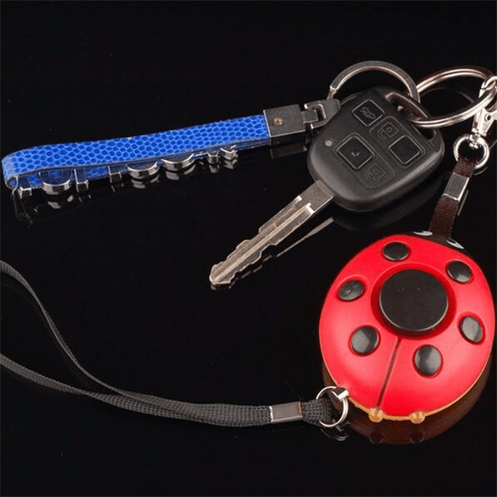 Beatles Portable Mini Speaker Defense Personal Alarm Key Chain with LED Flashlight for Women