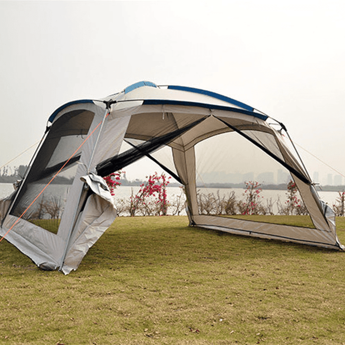 360*360*220Cm Ultralight Large Canopy Windproof Waterproof Sun Shelter Outdoor 6-10 Person