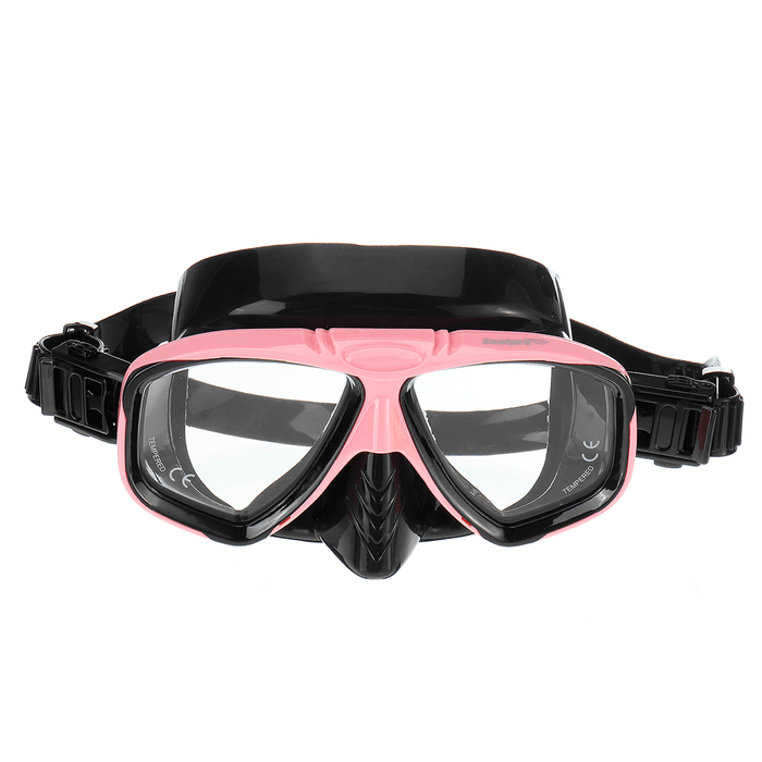 Men Women Diving Mask Anti-Fog Mask Underwater Swimming Breath Snorkeling Glasses