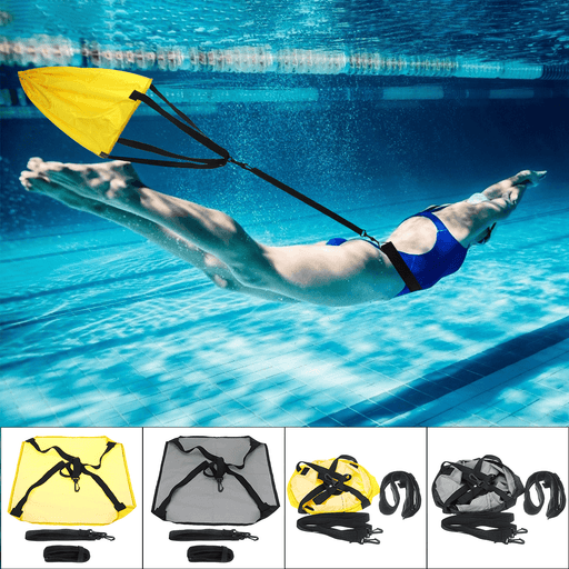 40Inch Swim Training Belts Swimming Resistance Bands Swim Harness Static Swimming Belt